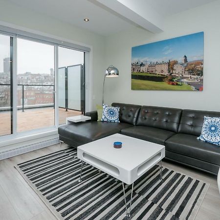Penthouse On Charest - With Parking And Gym Appartement Québec Buitenkant foto