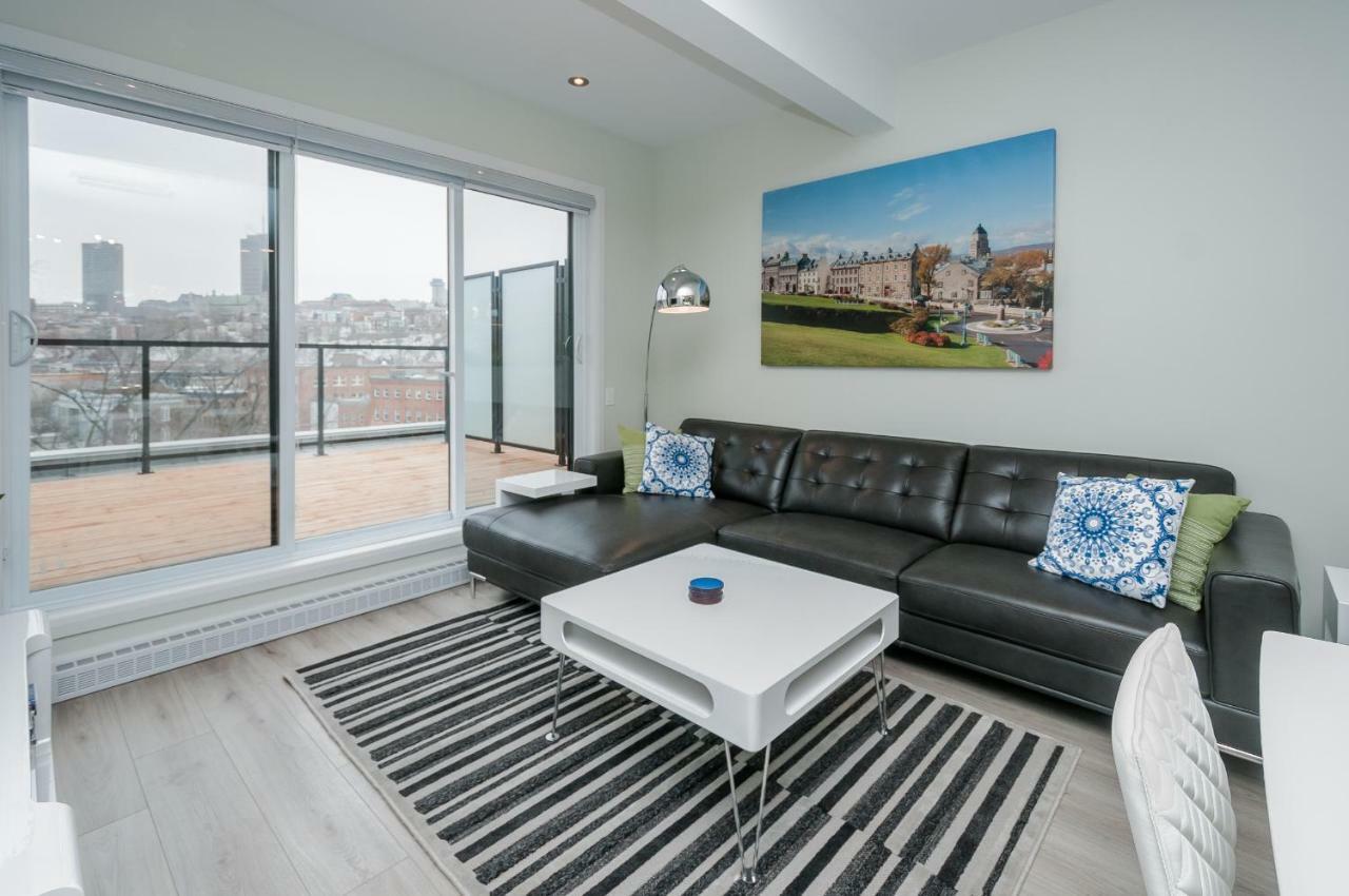 Penthouse On Charest - With Parking And Gym Appartement Québec Buitenkant foto
