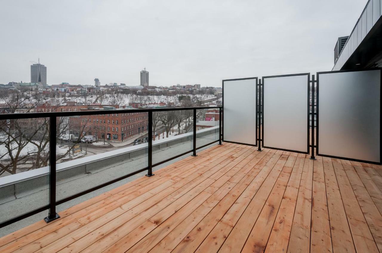 Penthouse On Charest - With Parking And Gym Appartement Québec Buitenkant foto